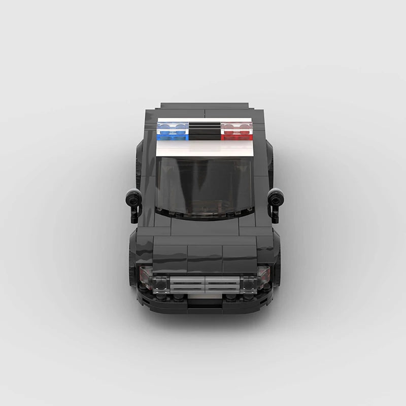 Brick MOC Classic Police Patrol Car - Brick Car Merchant