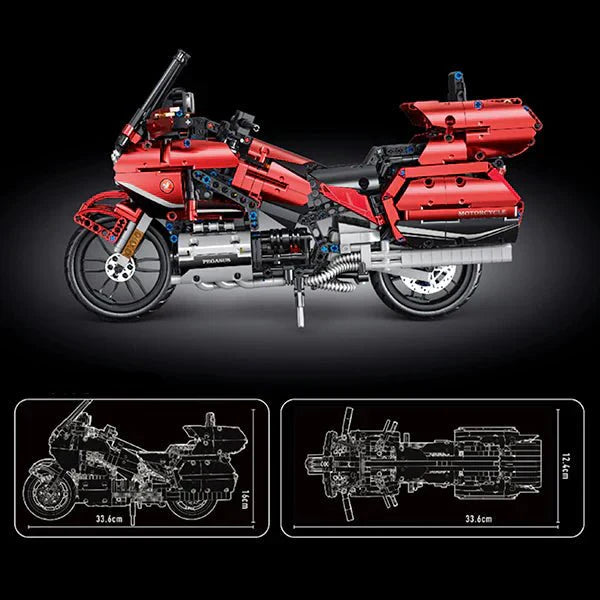 Brick MOC Classic Touring Cruiser | 1358pcs - Brick Car Merchant