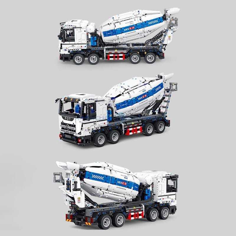Brick MOC Concrete Mixer Truck | 2432pcs - Brick Car Merchant