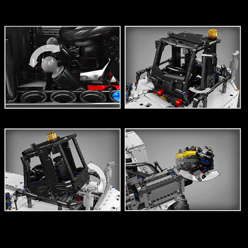 Brick MOC Container Forklift - Ultimate Edition | 4877pcs - Brick Car Merchant