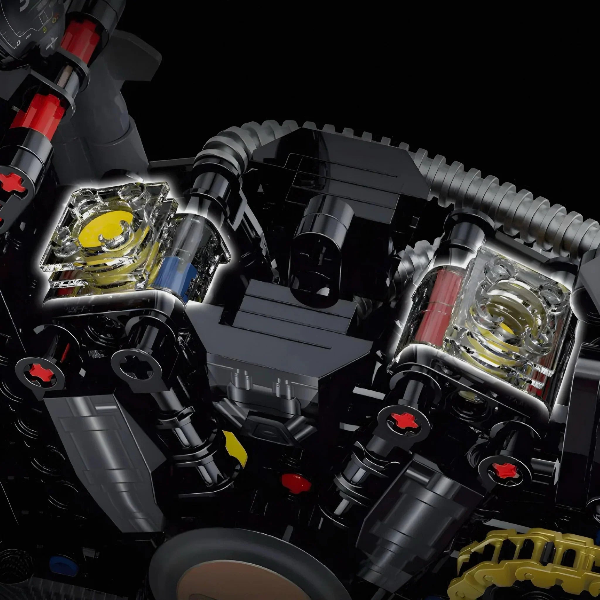 Brick MOC Custom V-Twin Chopper | 634pcs - Brick Car Merchant