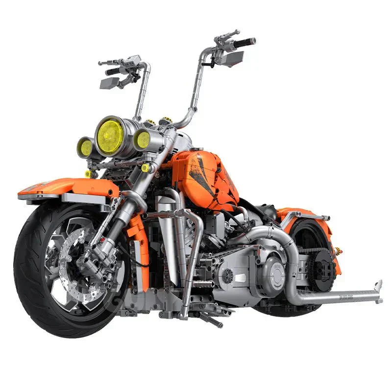 Brick MOC Custom V-Twin Street Bagger | 2392pcs - Brick Car Merchant