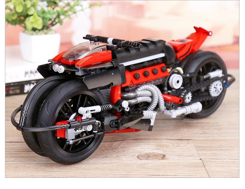 Brick MOC Cyberpunk Superbike Concept | 680pcs - Brick Car Merchant