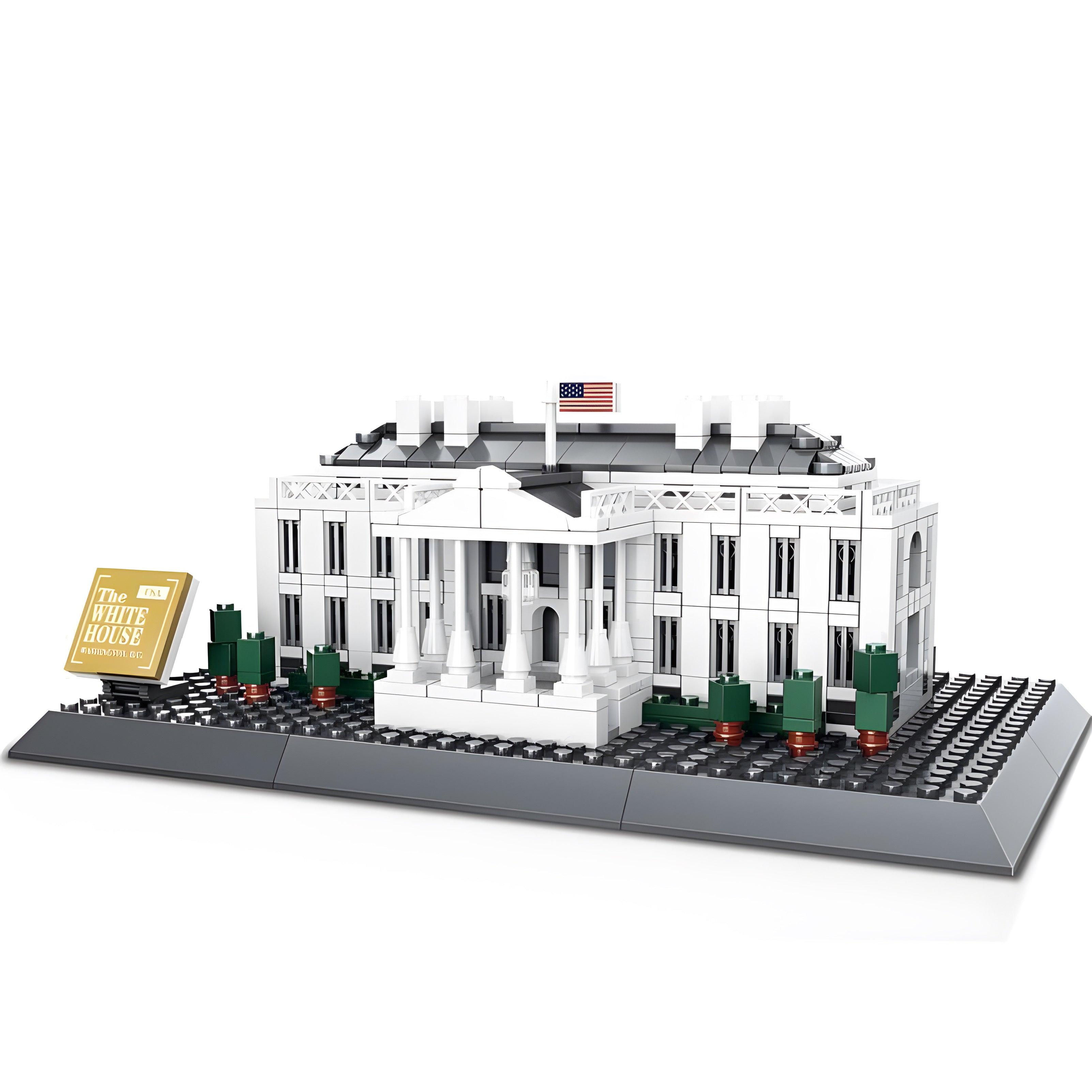 LEGO MOC White House | 803pcs - Brick Car Merchant