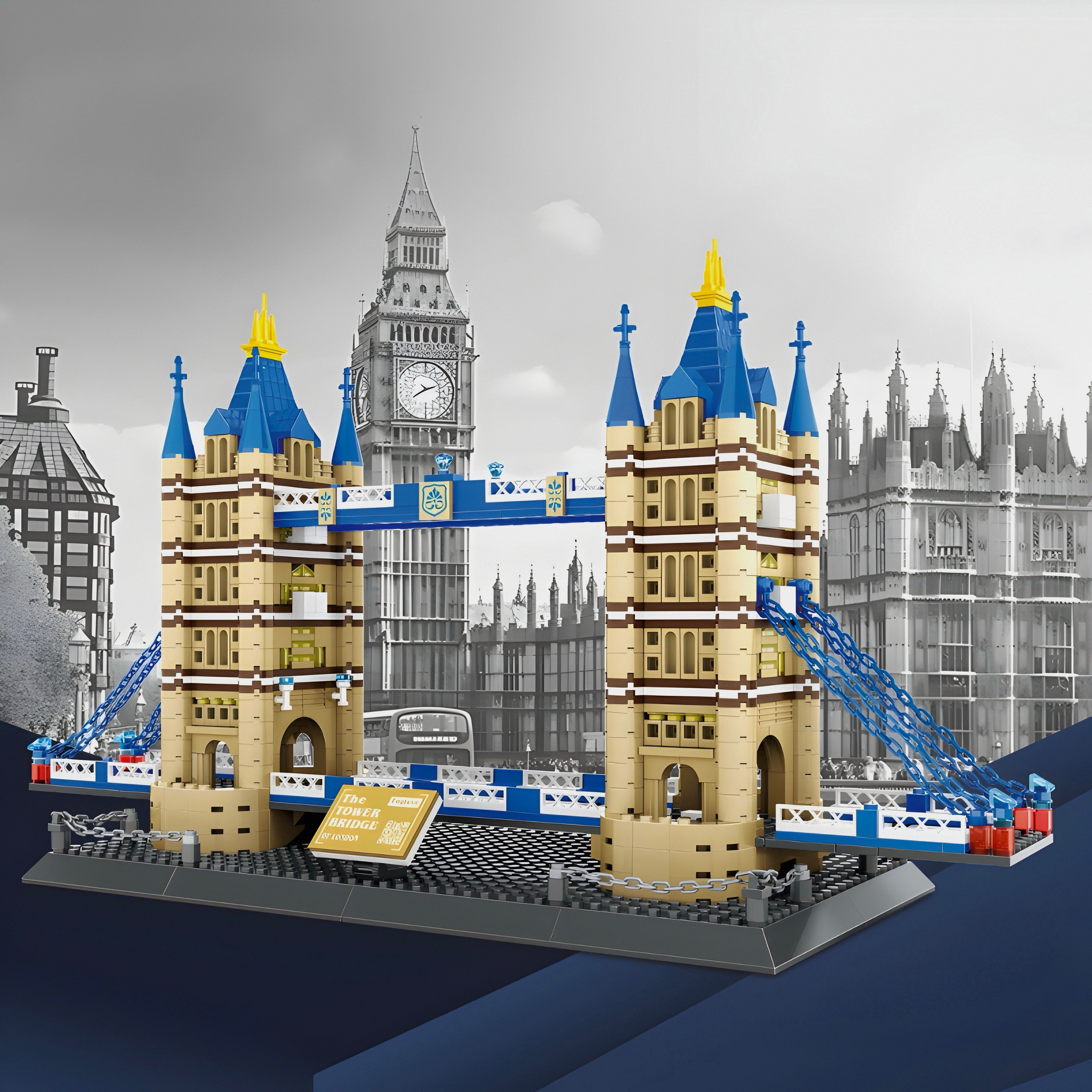 LEGO MOC Tower Bridge | 970pcs - Brick Car Merchant