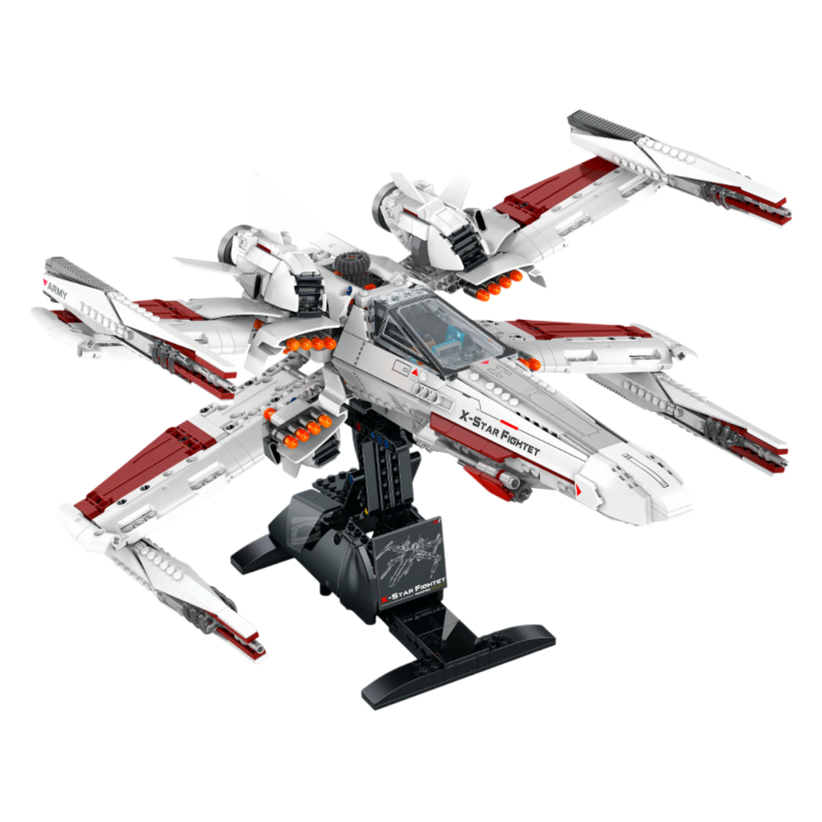 Nexus Wing Space Fighter building kit - complete model - Brick Car Merchant