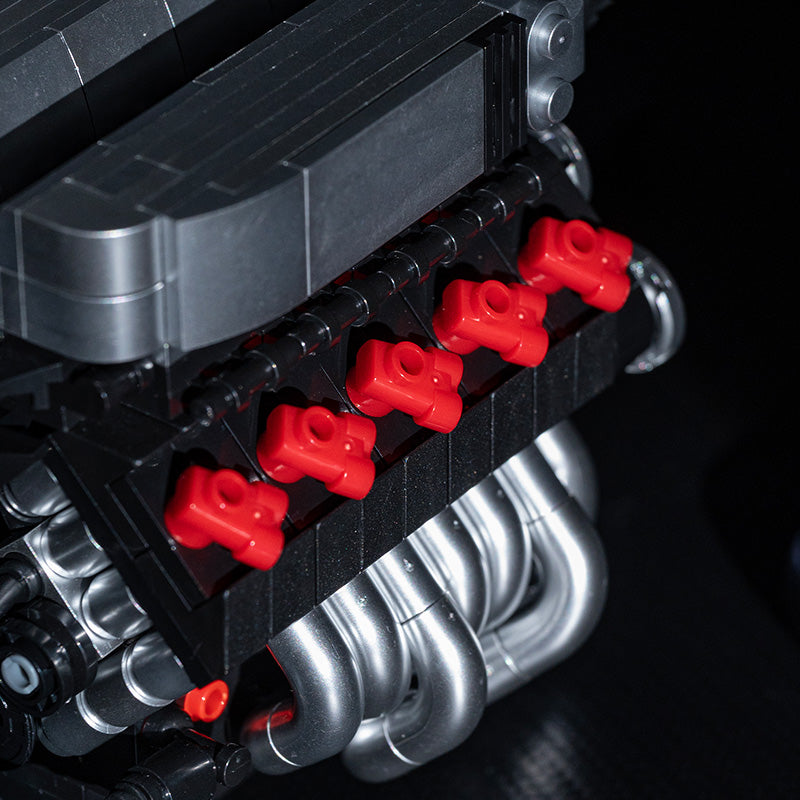 Brick MOC Audi R8 V10 Mini Engine - Brick Car Merchant