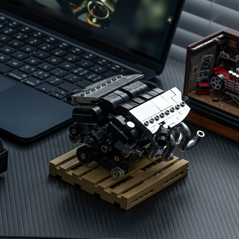 Brick MOC Aston Martin DB9 V12 Mini Engine - Brick Car Merchant