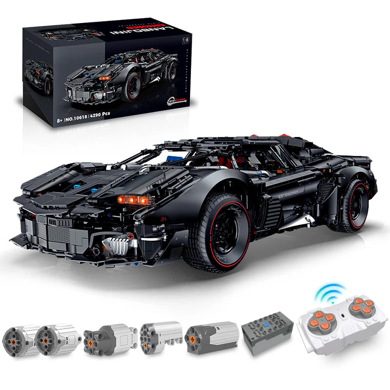 Brick MOC Dark ArmorCar | Remote Control, Electric Lift Missile System, Electric Doors, 4290 pcs - Brick Car Merchant