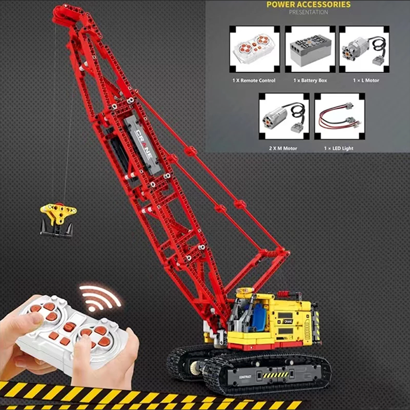 Brick MOC Dragline Excavator Remote Control | 1321pcs - Brick Car Merchant