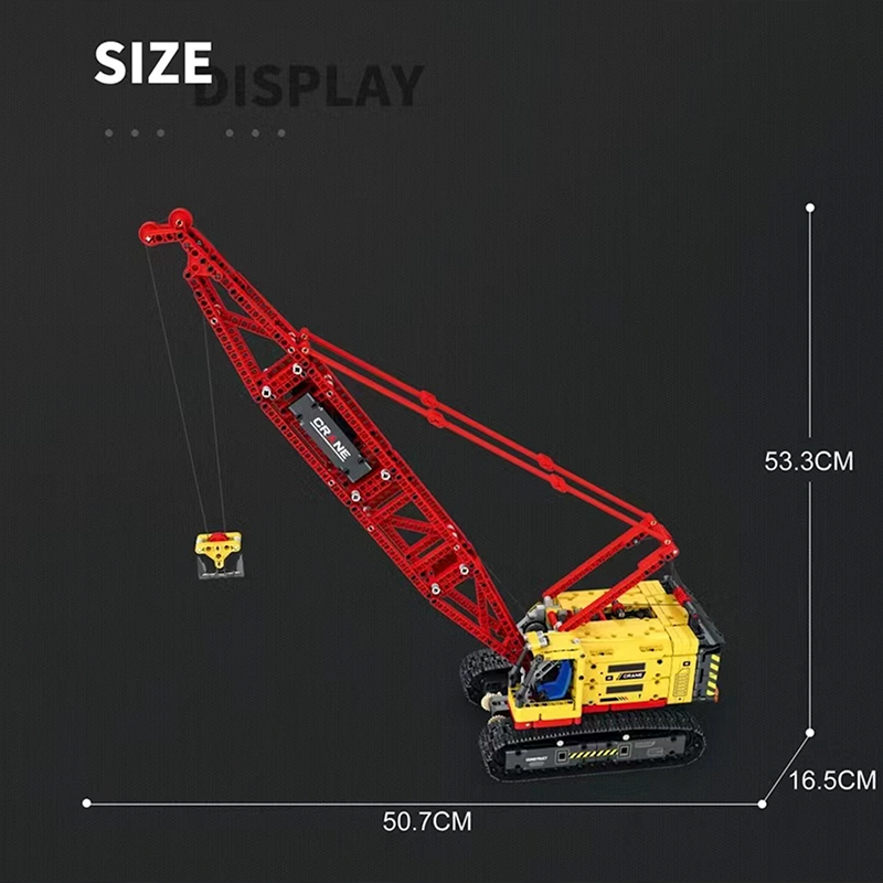 Brick MOC Dragline Excavator Remote Control | 1321pcs - Brick Car Merchant