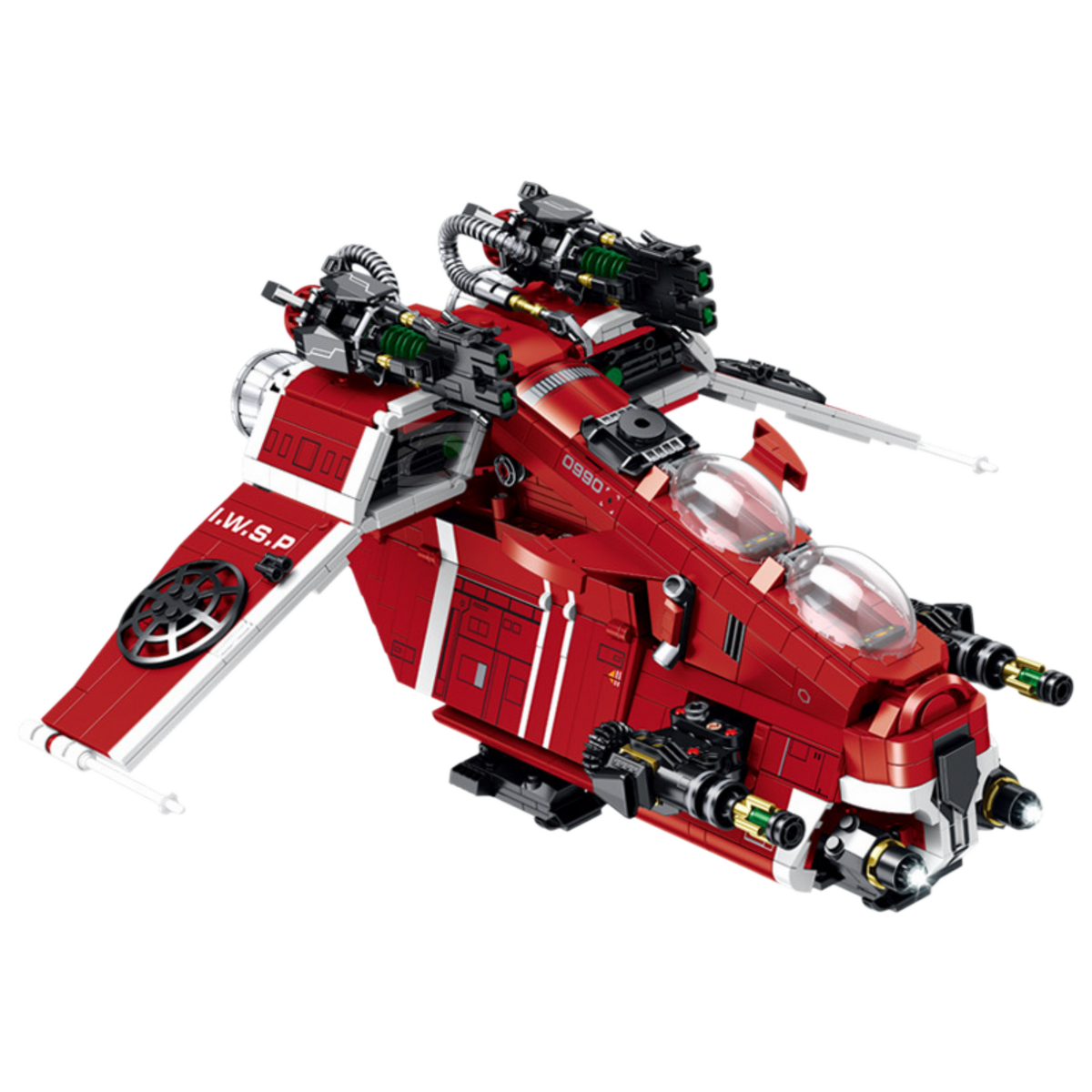Scarlet Corsair Space Gunboat building kit - complete model - Brick Car Merchant