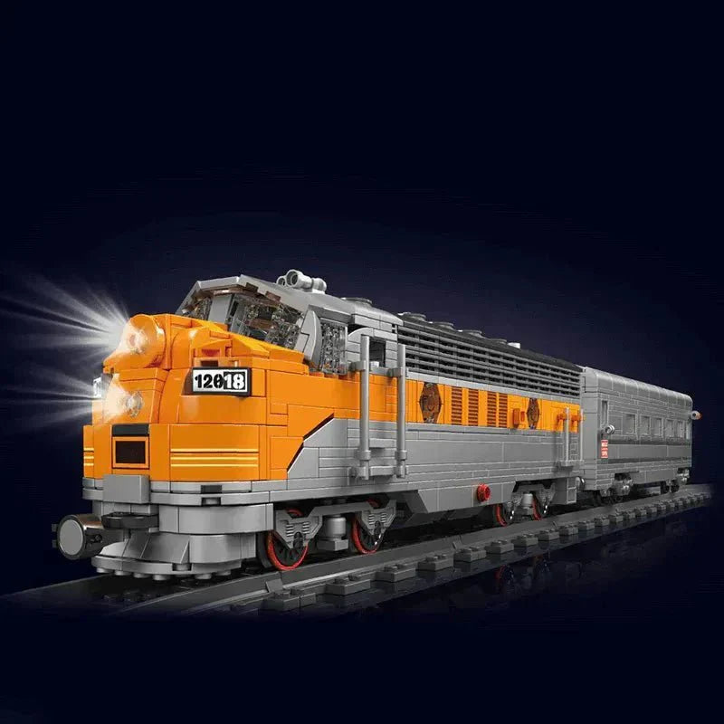 Brick MOC EMD F7 Locomotive | 1540pcs - Brick Car Merchant