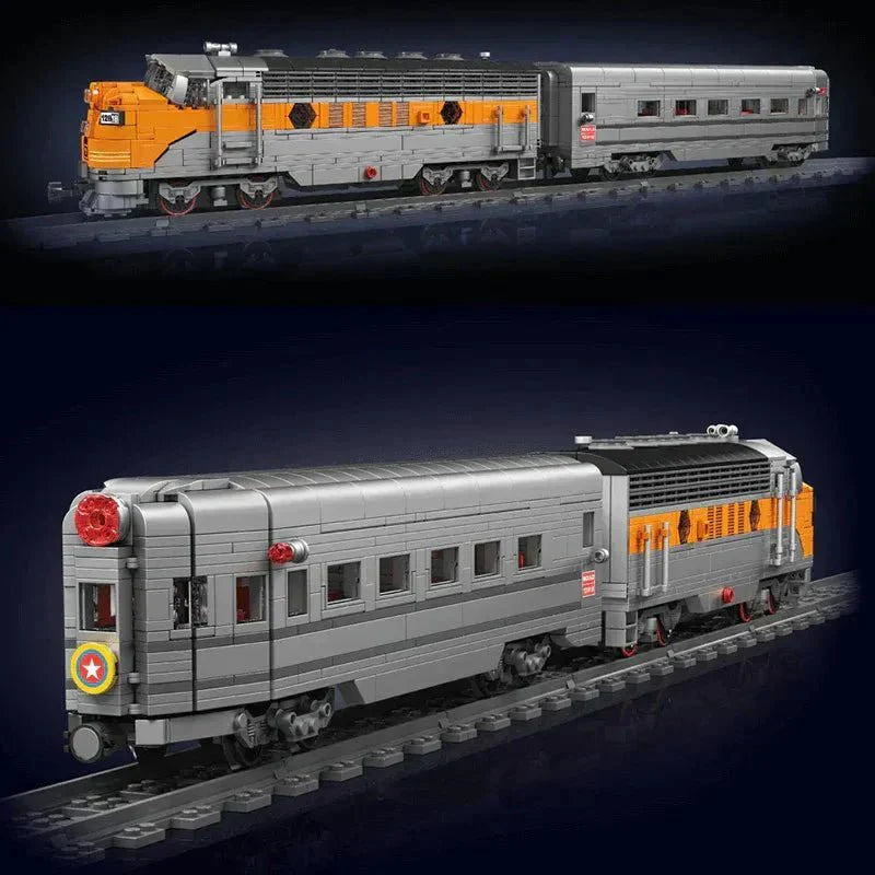 Brick MOC EMD F7 Locomotive | 1540pcs - Brick Car Merchant