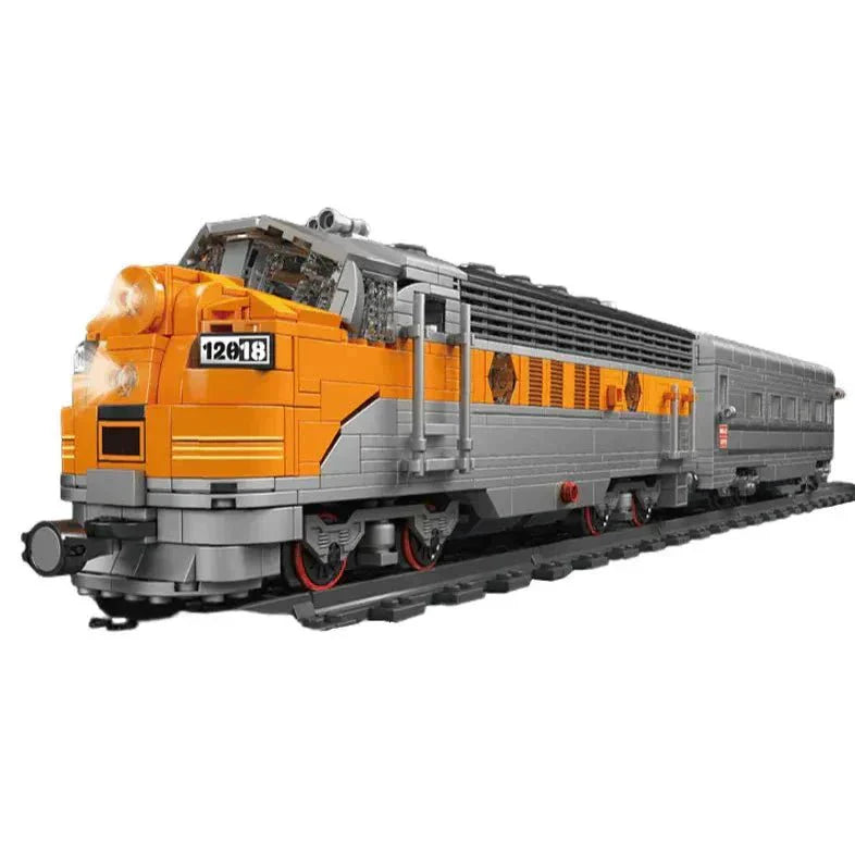 Brick MOC EMD F7 Locomotive | 1540pcs - Brick Car Merchant