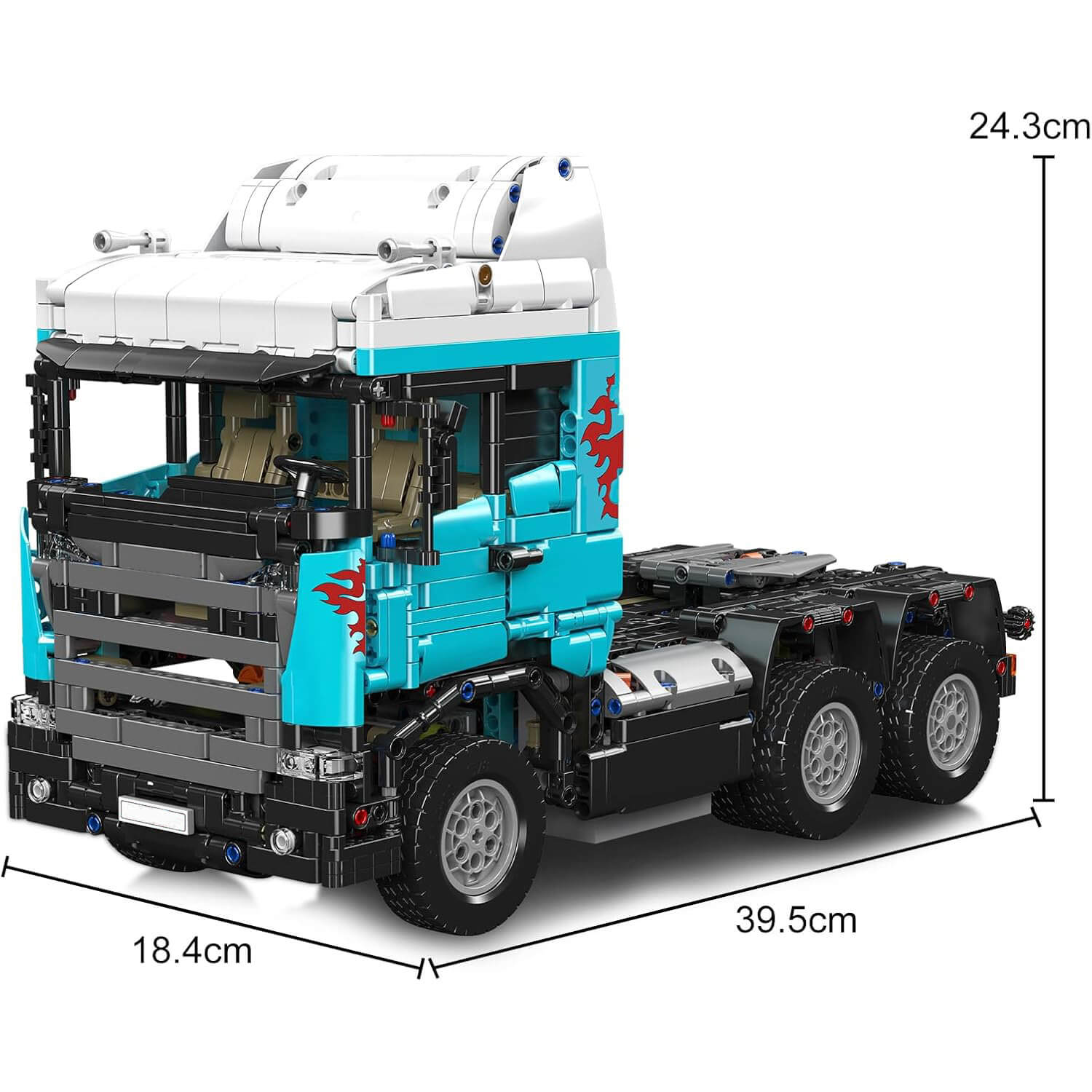Brick MOC European Truck - Ultimate Edition | 2059pcs - Brick Car Merchant