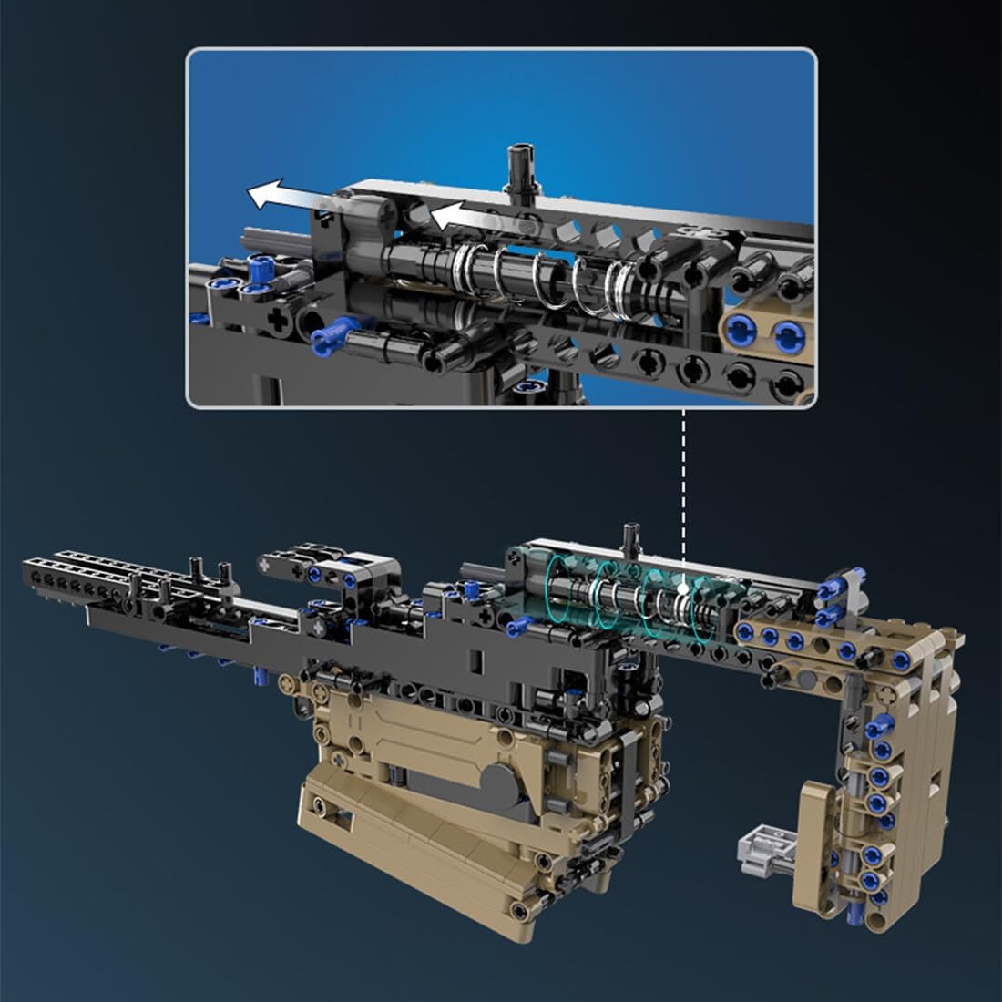 Brick MOC FN SCAR 17S | 1406pcs - Brick Car Merchant