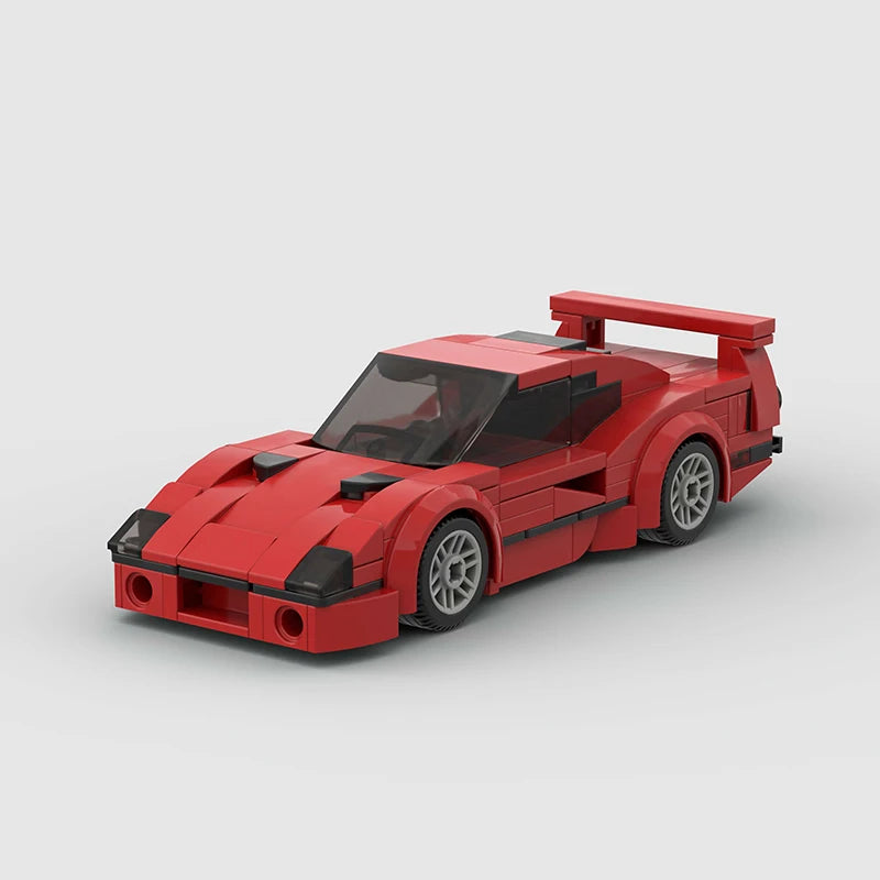 Brick MOC Ferrari F40 Competizione - Brick Car Merchant