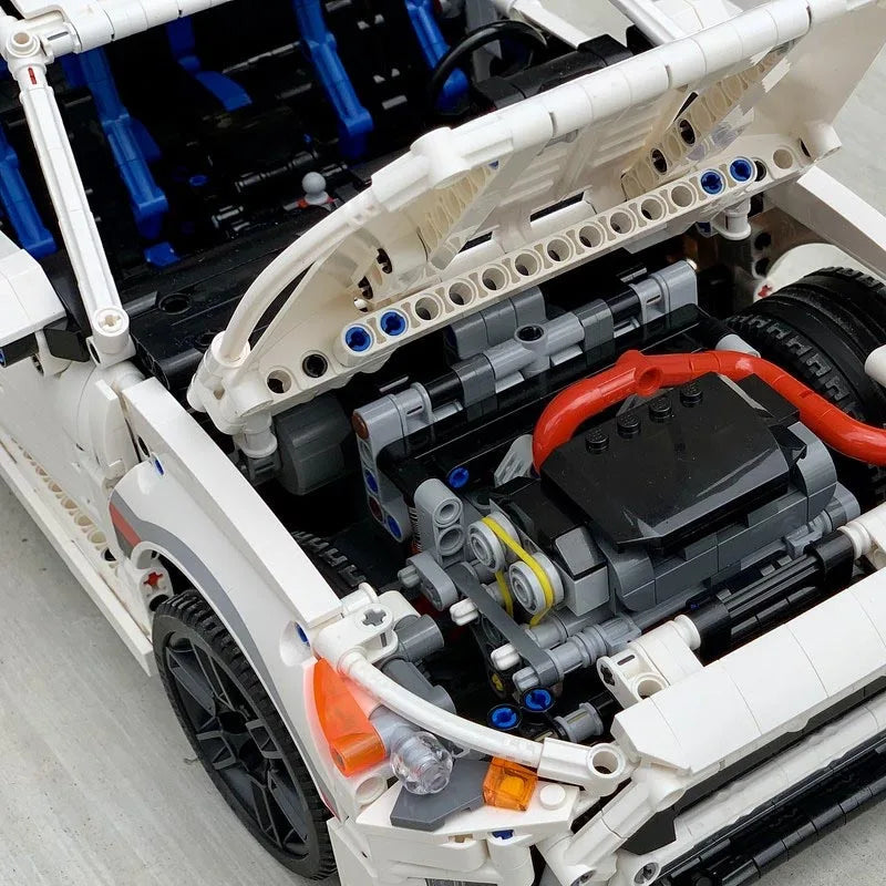 Brick MOC Ford Focus RS MK3 | Remote Control, Opening Features, 2990 pcs - Brick Car Merchant