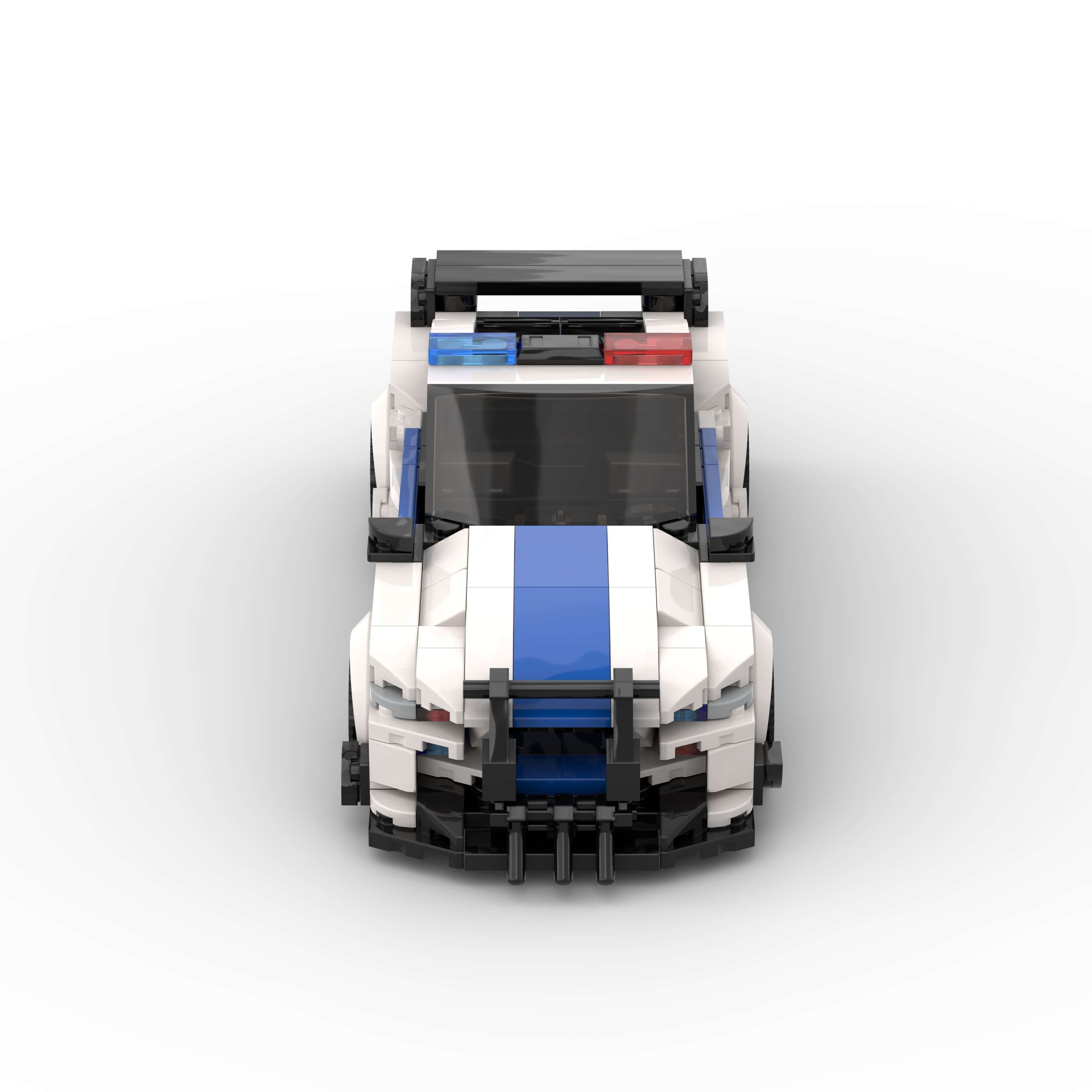 Brick MOC Ford Mustang Shelby GT500 Police - Brick Car Merchant