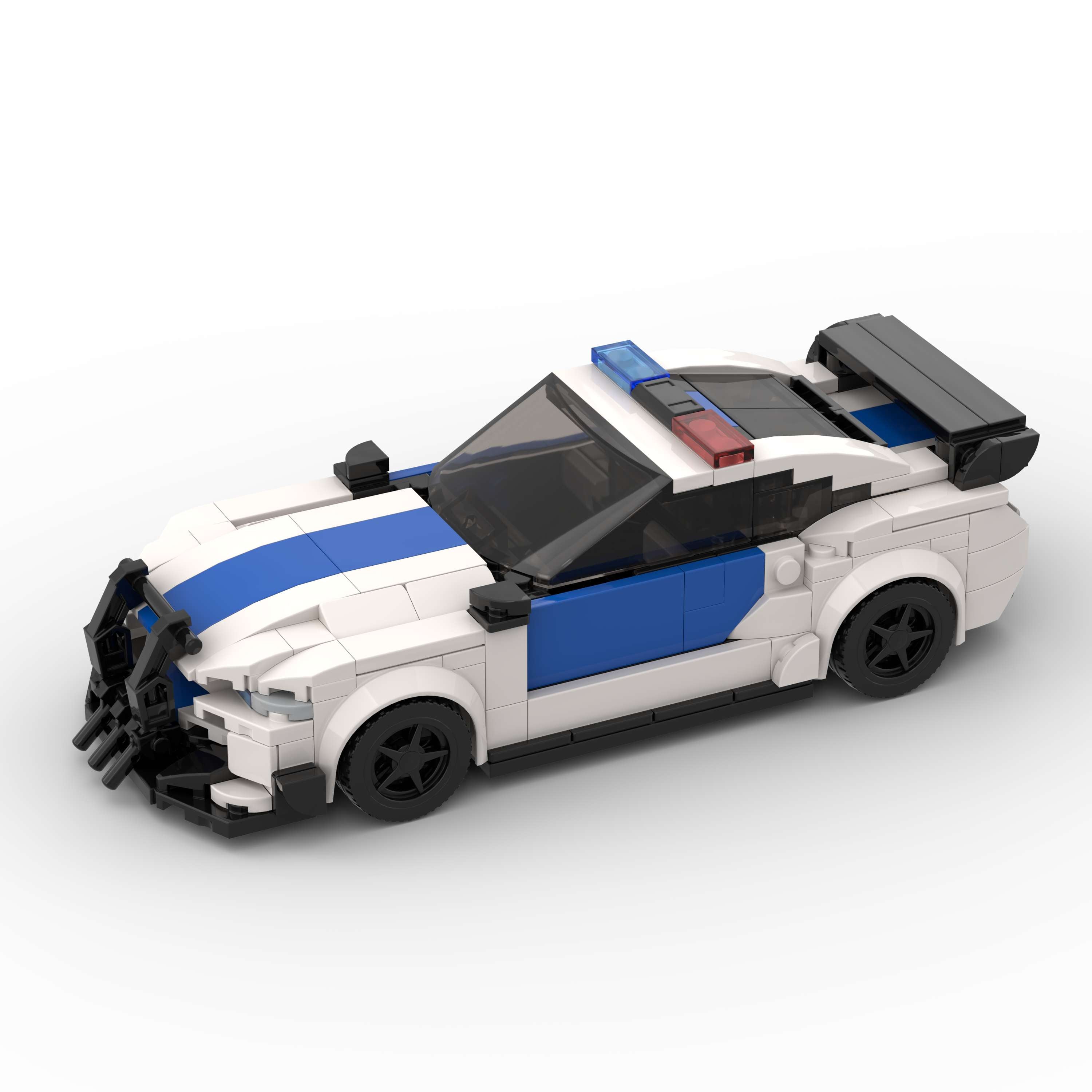 Brick MOC Ford Mustang Shelby GT500 Police - Brick Car Merchant