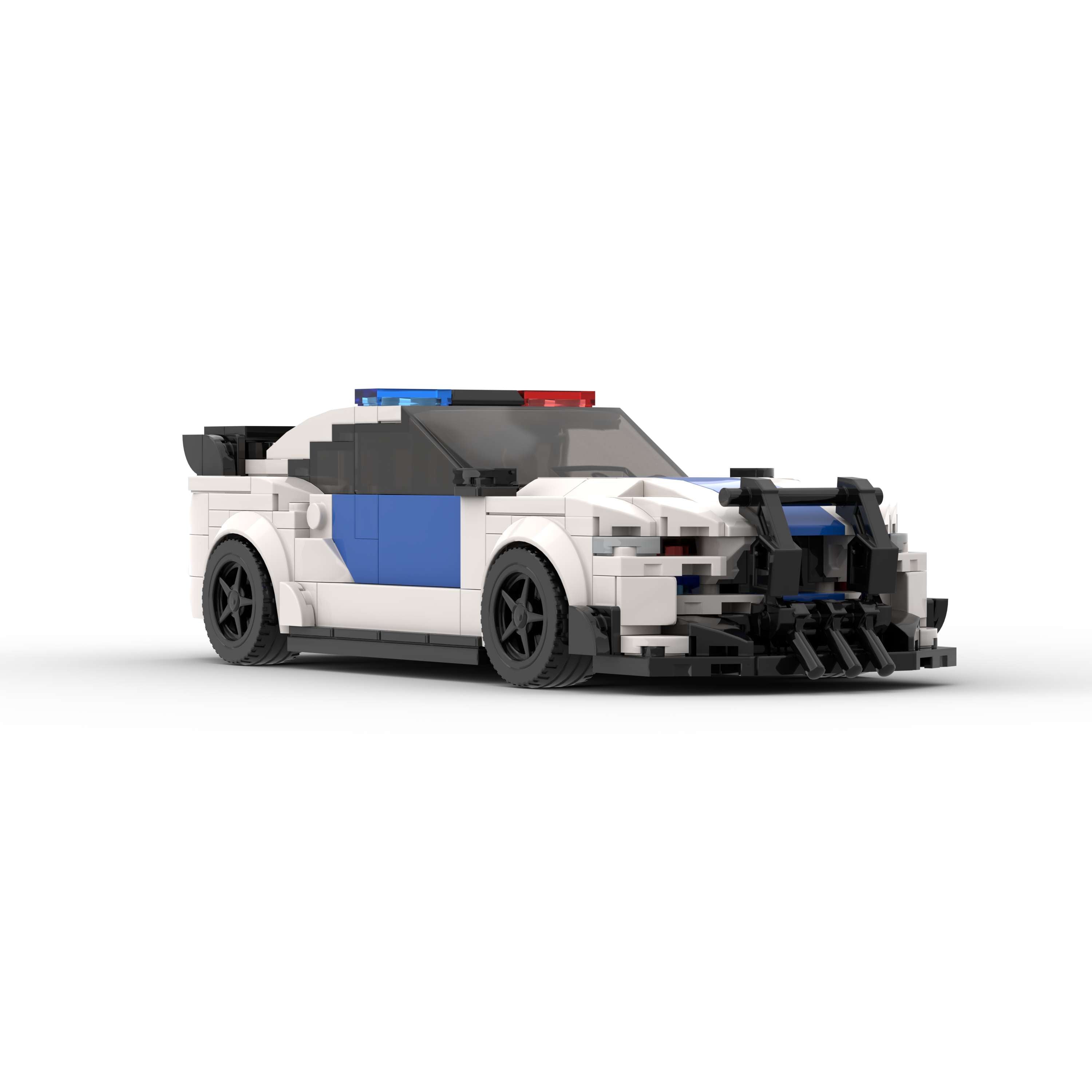 Brick MOC Ford Mustang Shelby GT500 Police - Brick Car Merchant