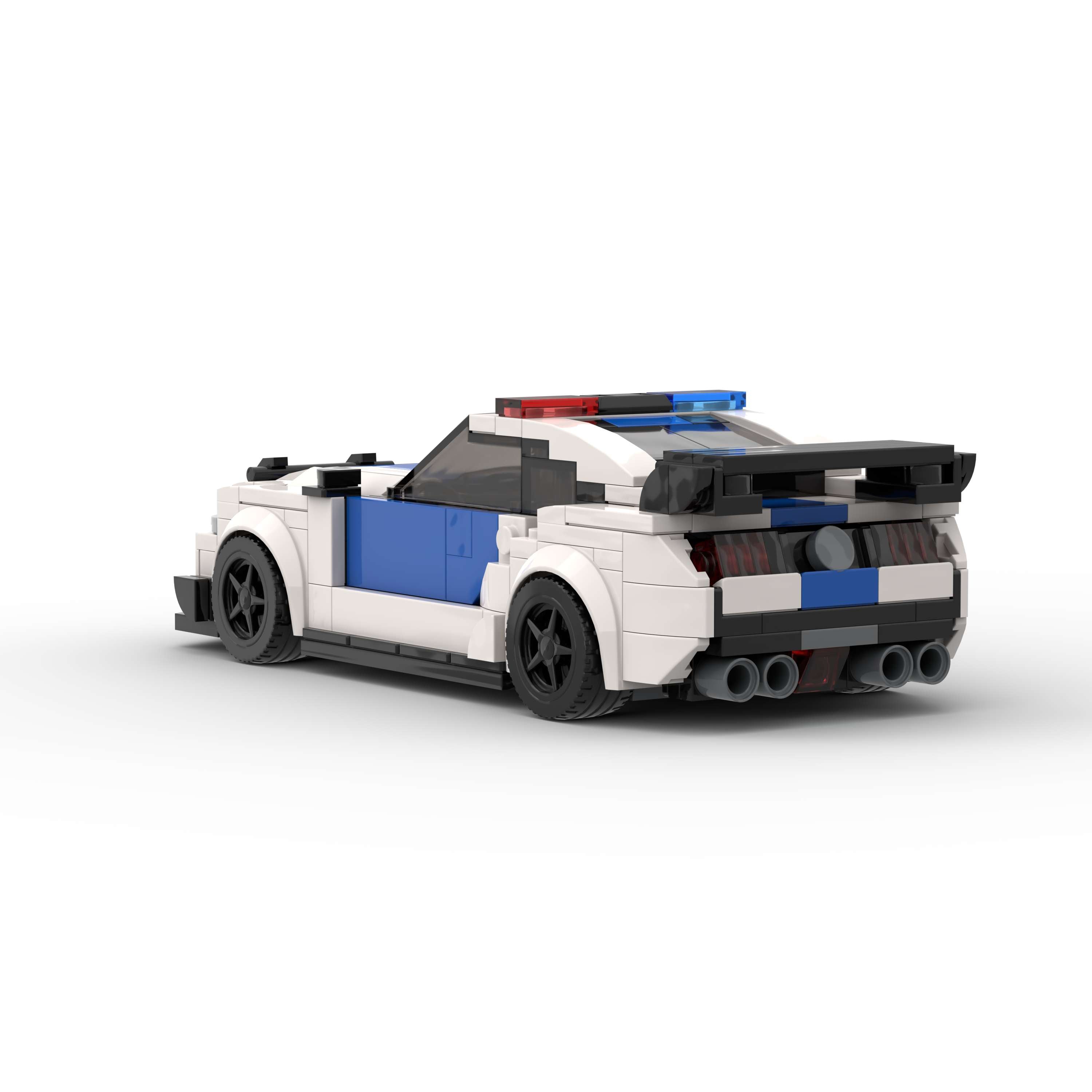 Brick MOC Ford Mustang Shelby GT500 Police - Brick Car Merchant
