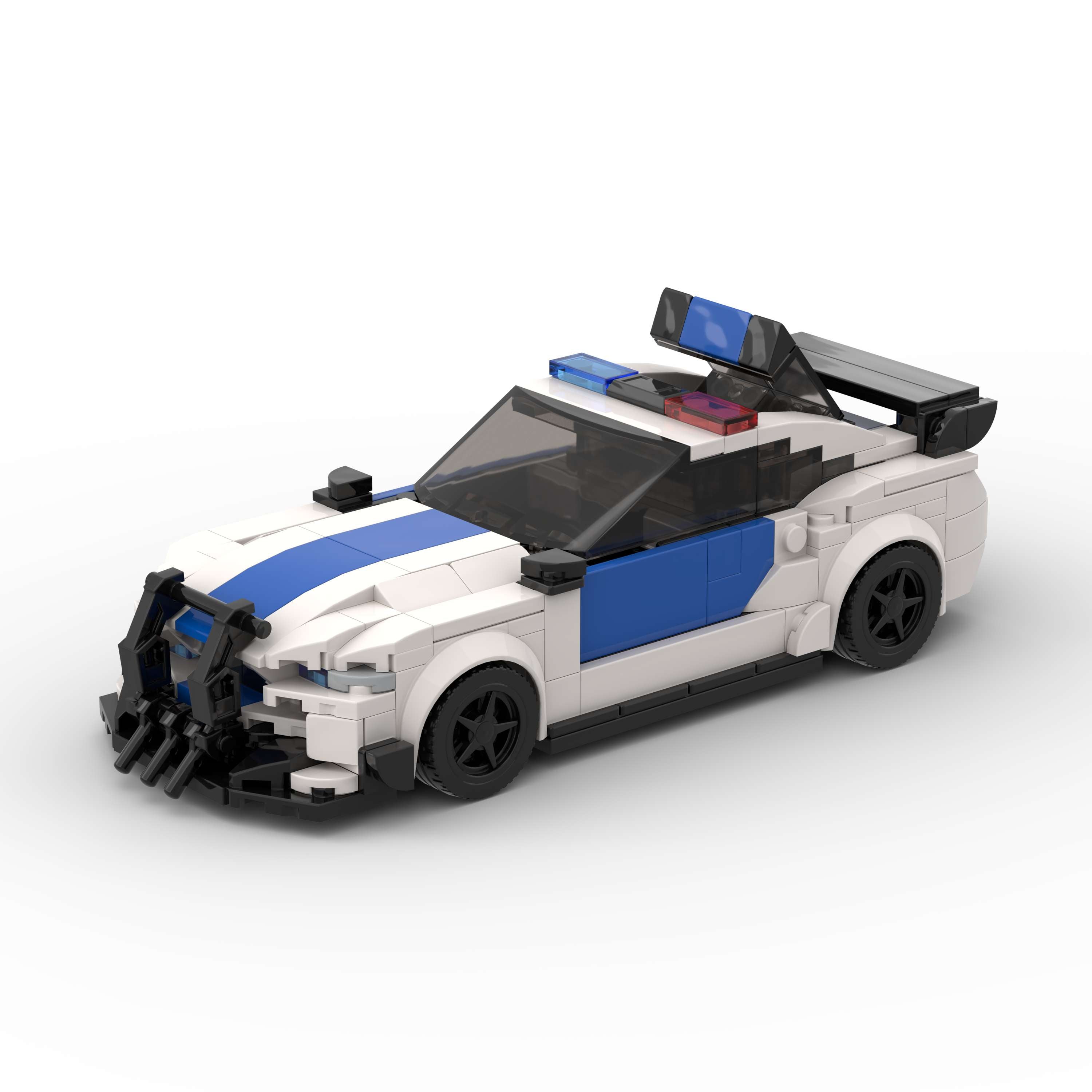 Brick MOC Ford Mustang Shelby GT500 Police - Brick Car Merchant