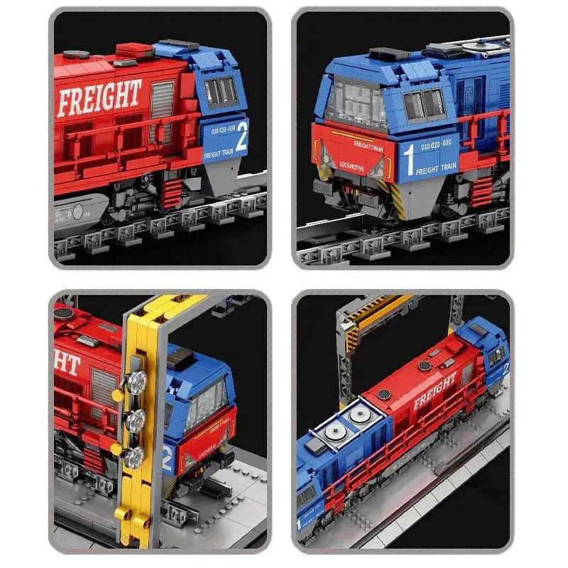 Brick MOC Freight Train | 1979pcs - Brick Car Merchant
