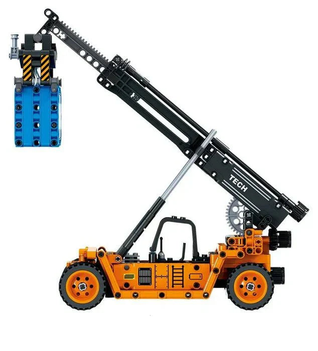 Brick MOC Front-Mounted Crane Truck | 460pcs - Brick Car Merchant