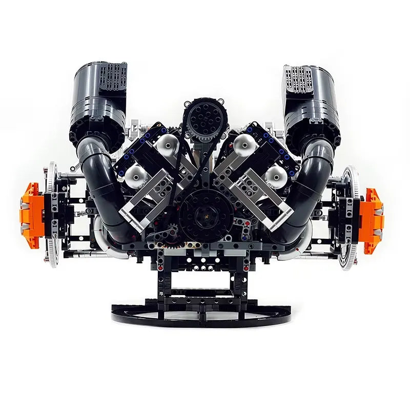 Brick MOC Functional 5L V8 Engine & Powertrain | 3193pcs - Brick Car Merchant