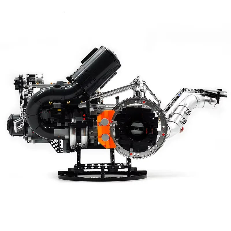 Brick MOC Functional 5L V8 Engine & Powertrain | 3193pcs - Brick Car Merchant