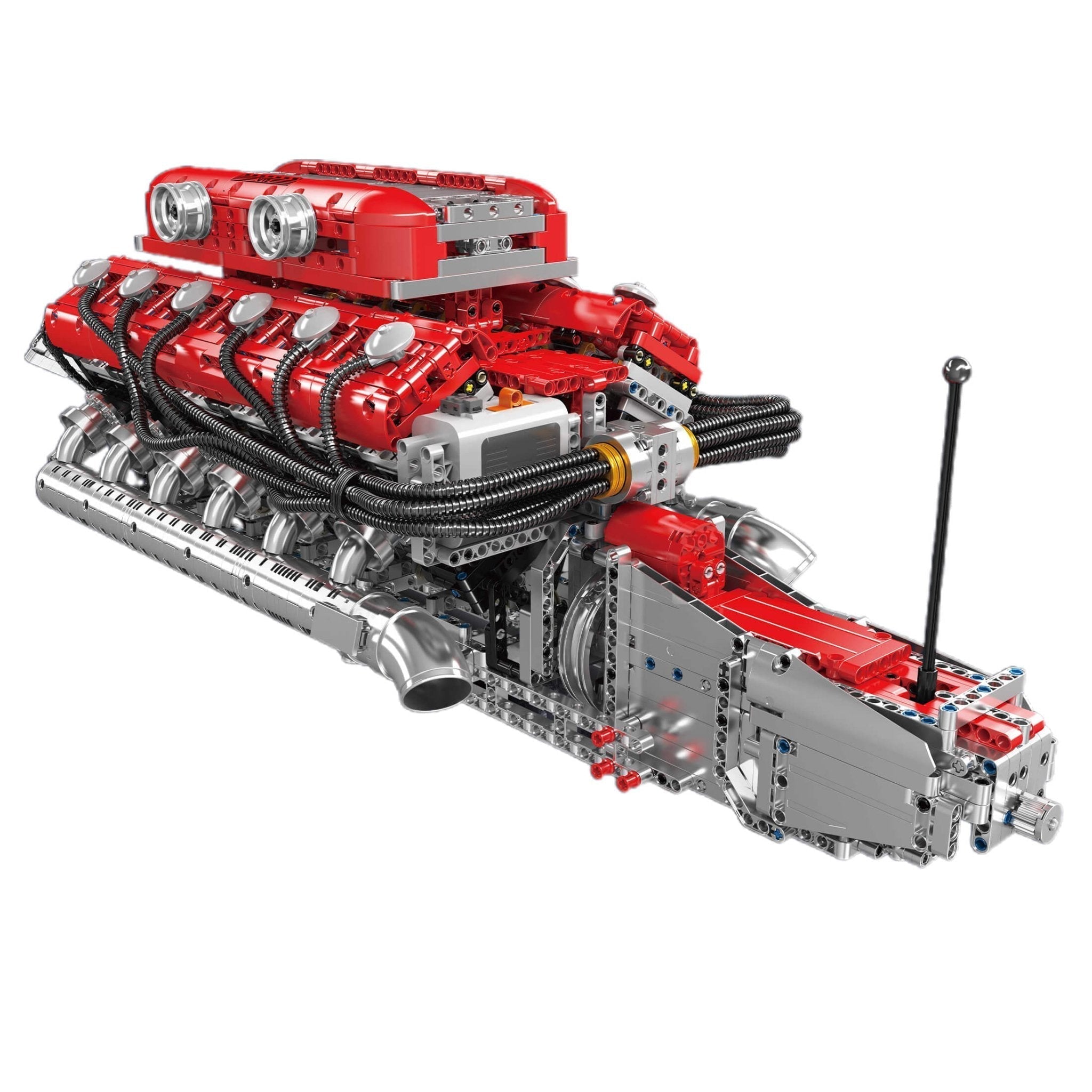 Brick MOC Functional V12 Engine & Gearbox | 3471pcs - Brick Car Merchant