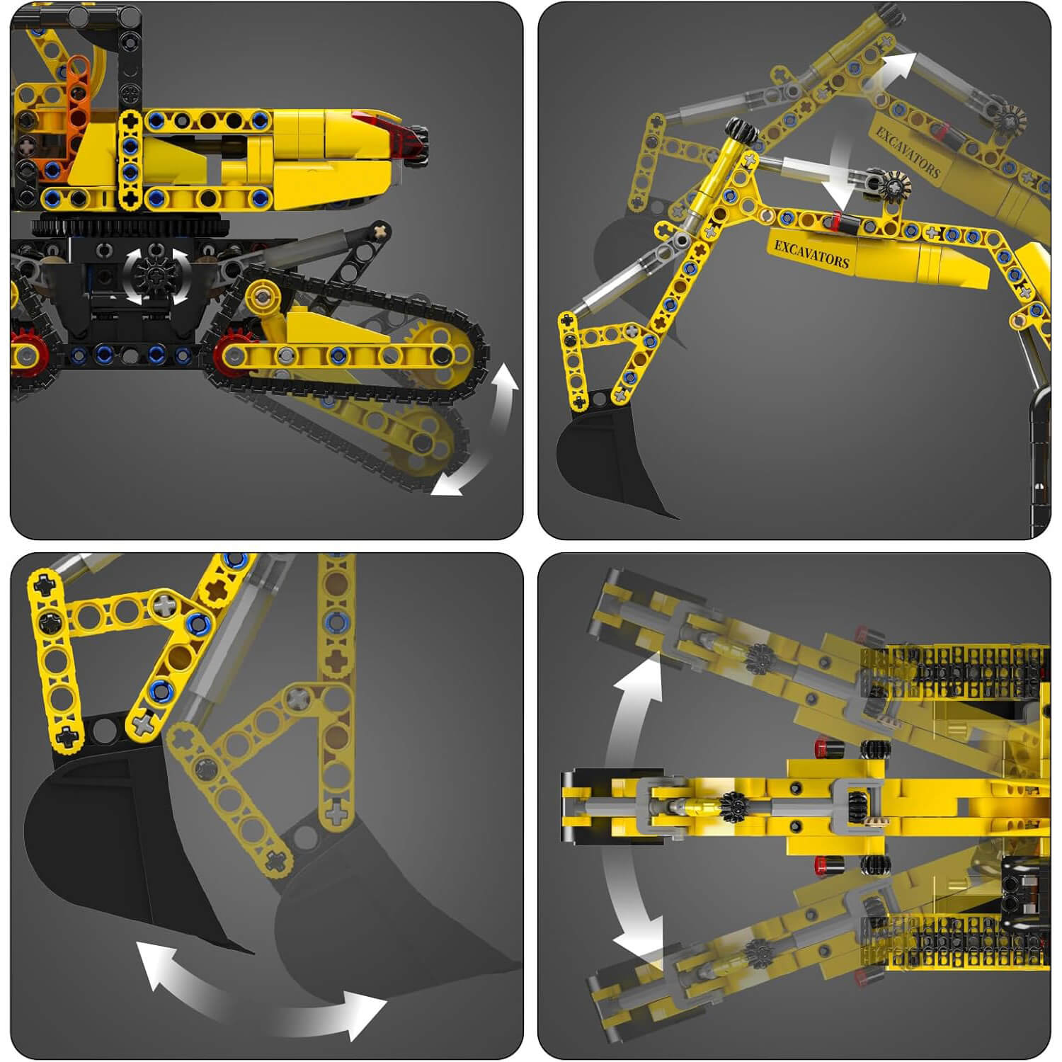 Brick MOC Futuristic Concept Excavator | 840pcs - Brick Car Merchant