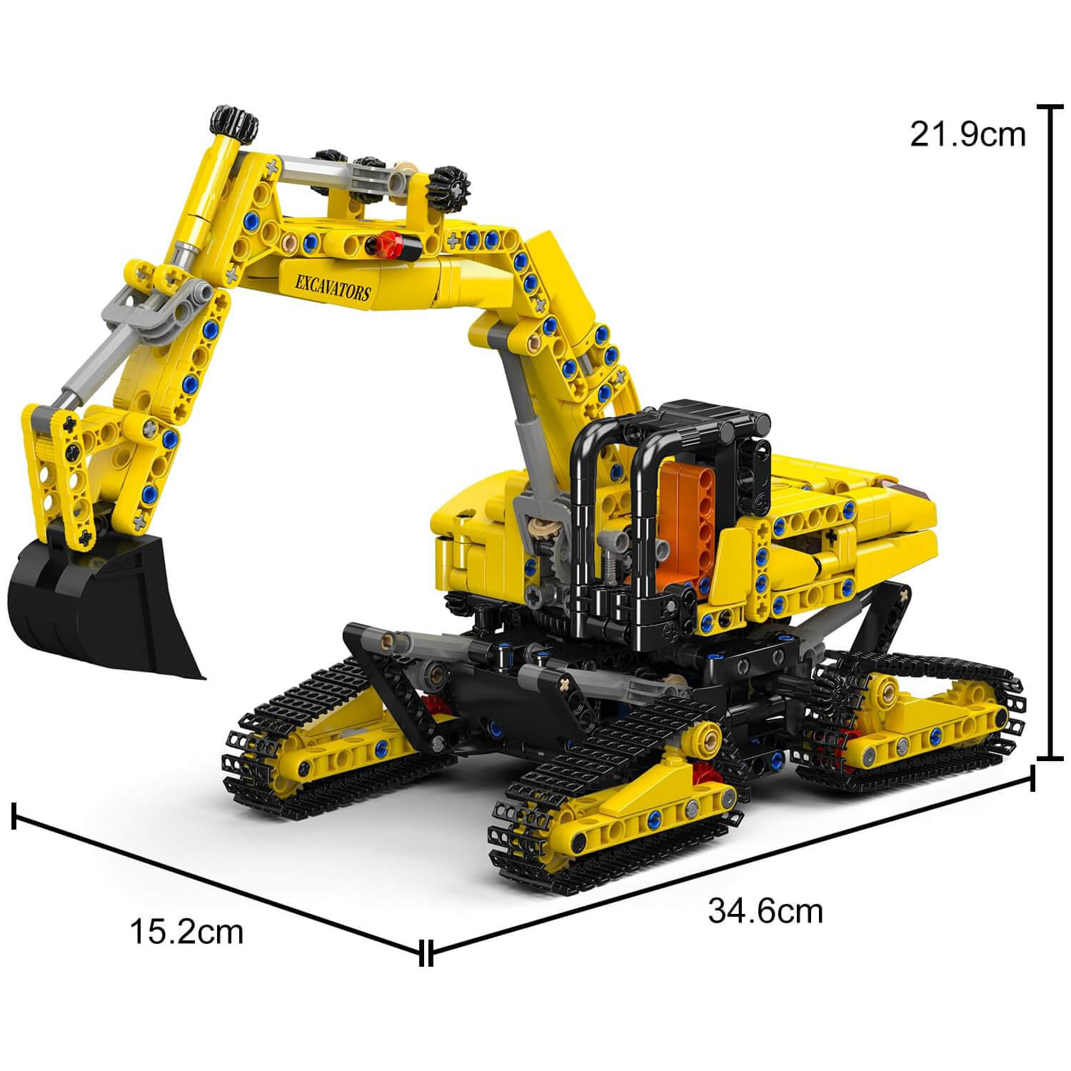 Brick MOC Futuristic Concept Excavator | 840pcs - Brick Car Merchant