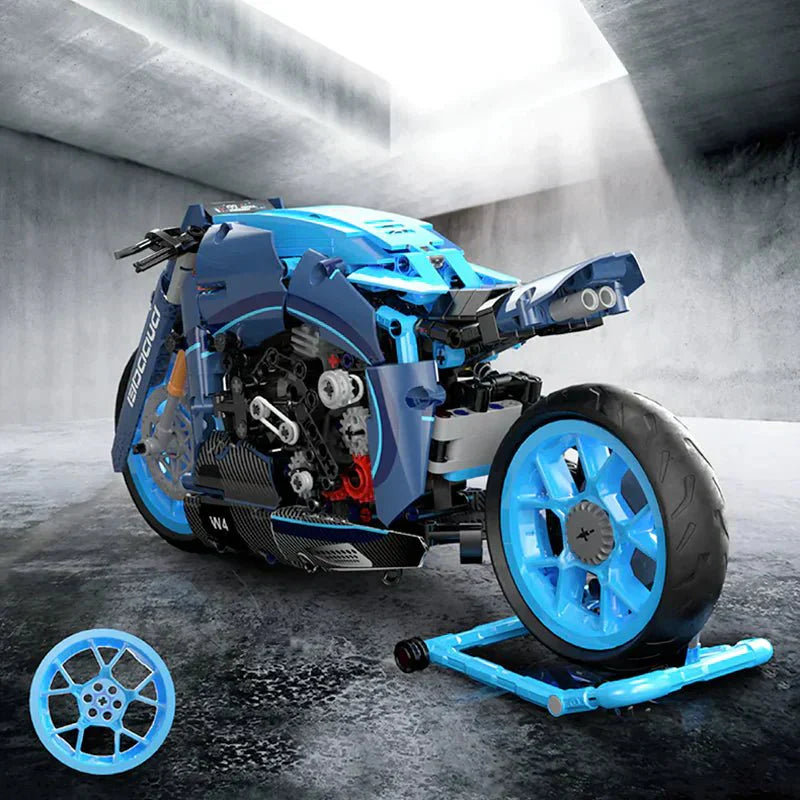 Brick MOC Futuristic Concept Motorcycle | 986pcs - Brick Car Merchant