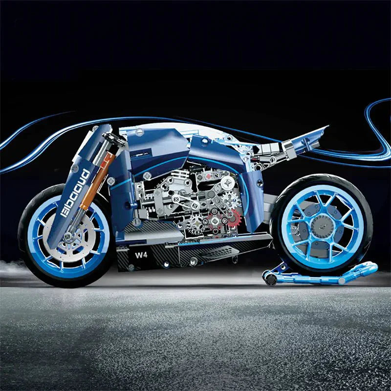 Brick MOC Futuristic Concept Motorcycle | 986pcs - Brick Car Merchant