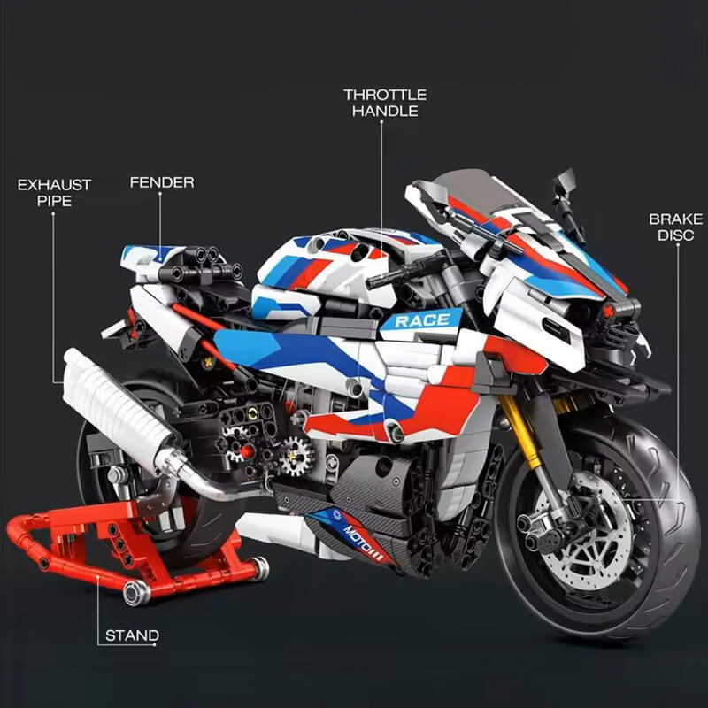 Brick MOC German Racing Superbike | 948pcs - Brick Car Merchant