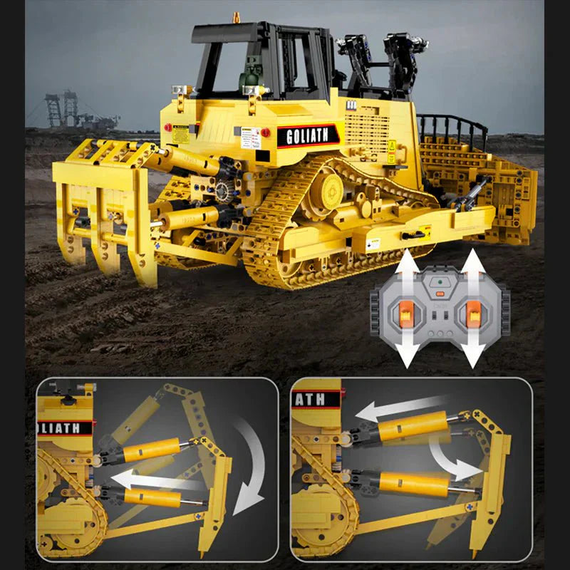 Brick MOC Goliath Heavy Bulldozer | 2826pcs - Brick Car Merchant