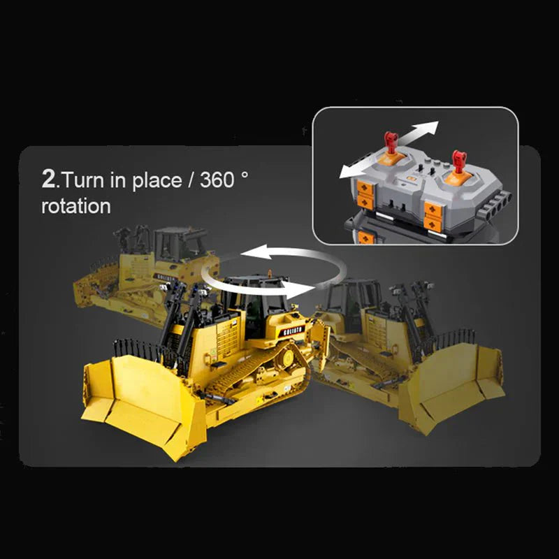 Brick MOC Goliath Heavy Bulldozer | 2826pcs - Brick Car Merchant