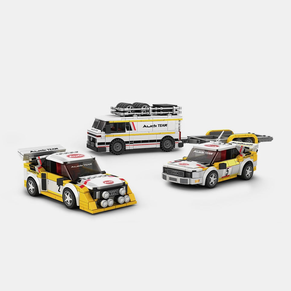 Brick MOC HB Audi Team Quattro - Brick Car Merchant