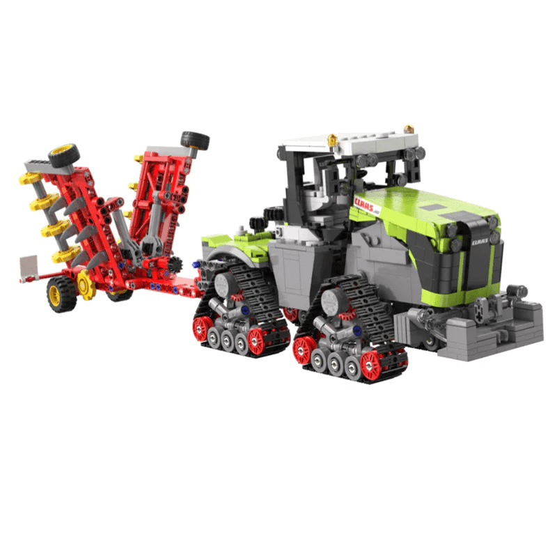 Brick MOC Heavy-Duty Articulated Farm Tractor | 1335pcs - Brick Car Merchant