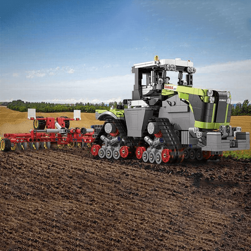 Brick MOC Heavy-Duty Articulated Farm Tractor | 1335pcs - Brick Car Merchant