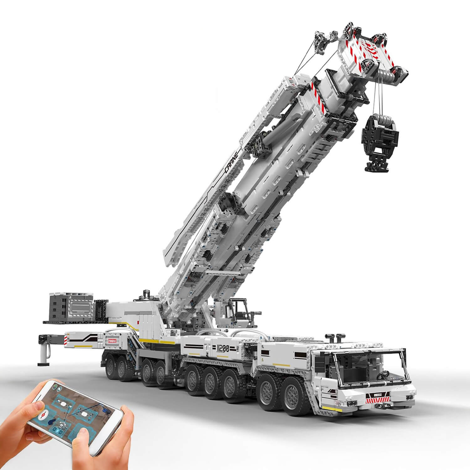 Brick MOC Heavy Duty RC Crane V2 | 8505pcs - Brick Car Merchant
