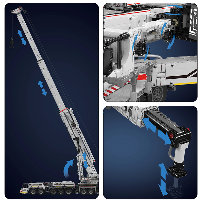 Brick MOC Heavy Duty RC Crane V2 | 8505pcs - Brick Car Merchant