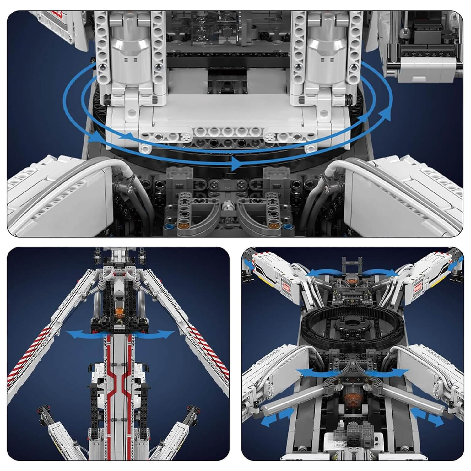 Brick MOC Heavy Duty RC Crane V2 | 8505pcs - Brick Car Merchant