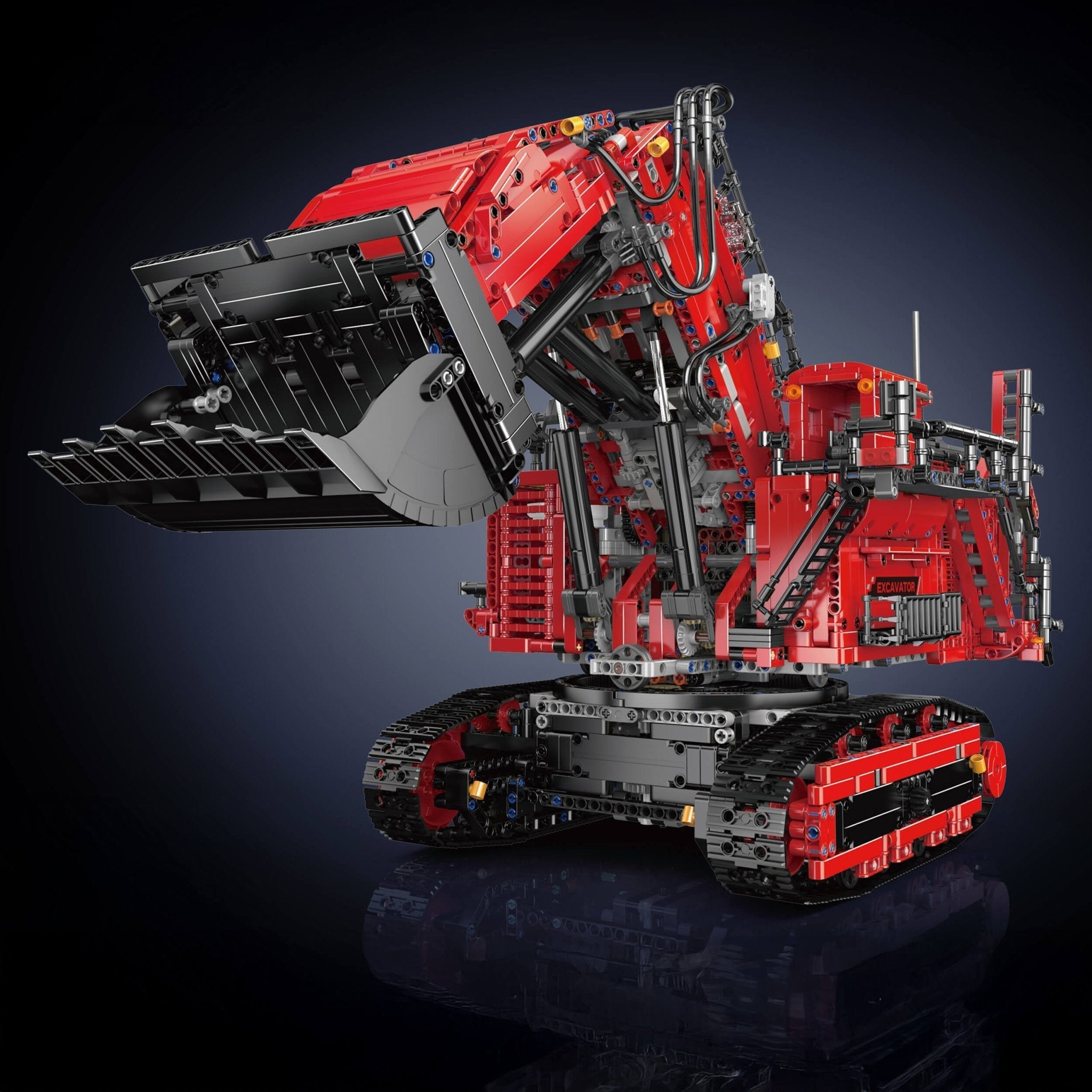 Brick MOC Heavy-Duty RC Excavator | 4766pcs - Brick Car Merchant