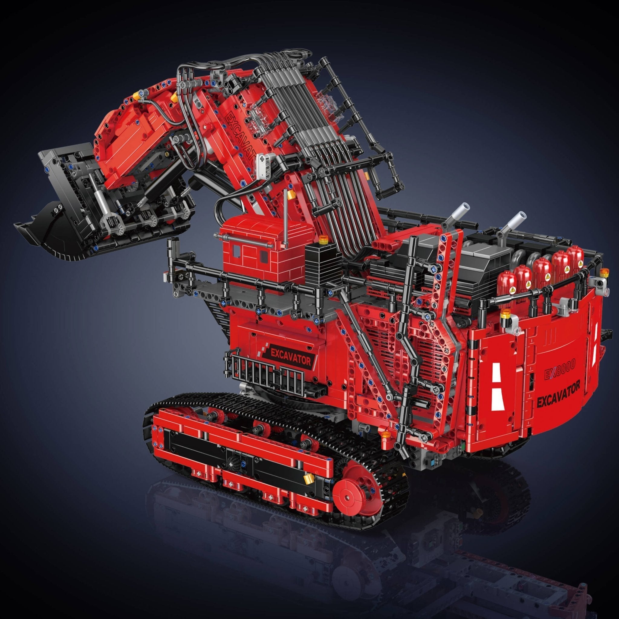 Brick MOC Heavy-Duty RC Excavator | 4766pcs - Brick Car Merchant
