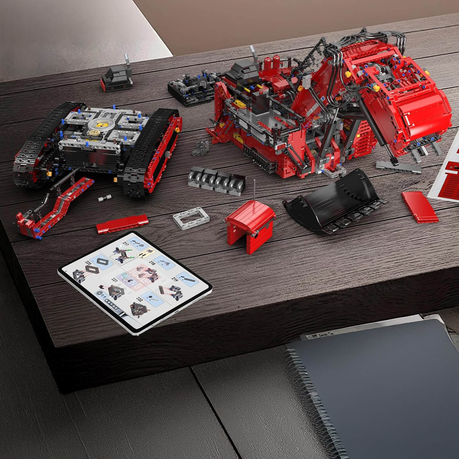 Brick MOC Heavy-Duty RC Excavator | 4766pcs - Brick Car Merchant