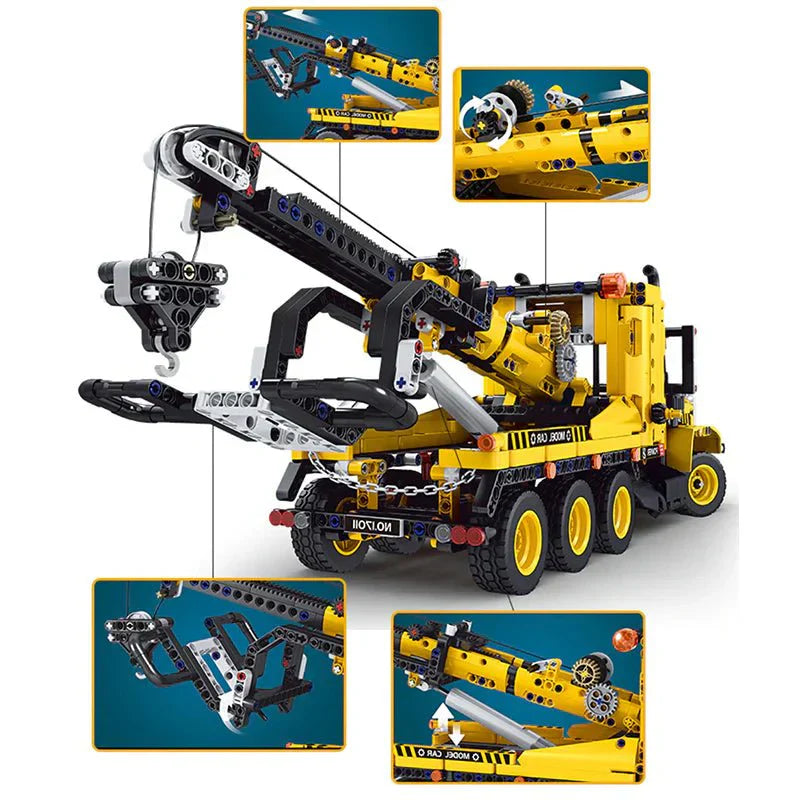 Brick MOC Heavy-Duty Tow Truck | 1250pcs - Brick Car Merchant